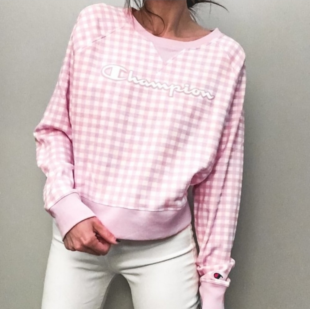 Champion Campus Gingham Sweatshirt